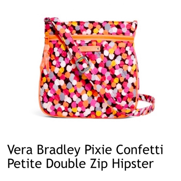 Vera Bradley Handbags - Vera Bradley Double zip hipster crossbody
